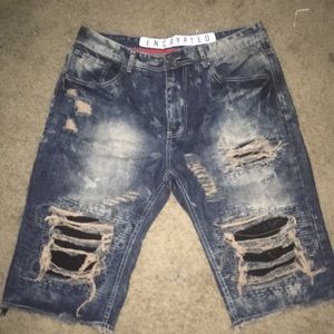 Encryption jean shorts